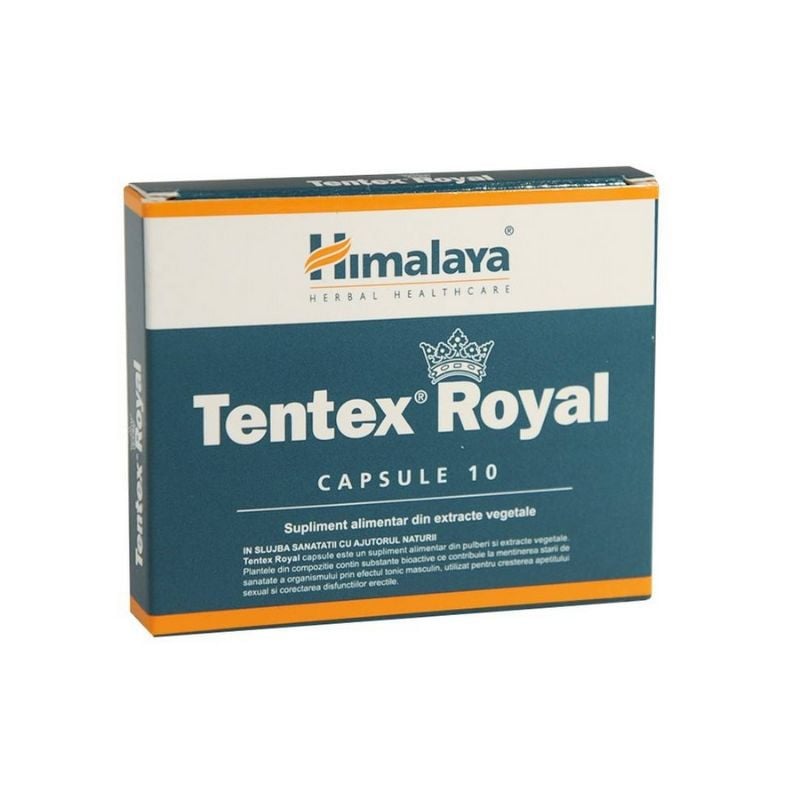 tentex royal 60 caps   himalaya farmacia tei Himalaya,Tentex Royal pentru performanta sexuala, 10 capsule