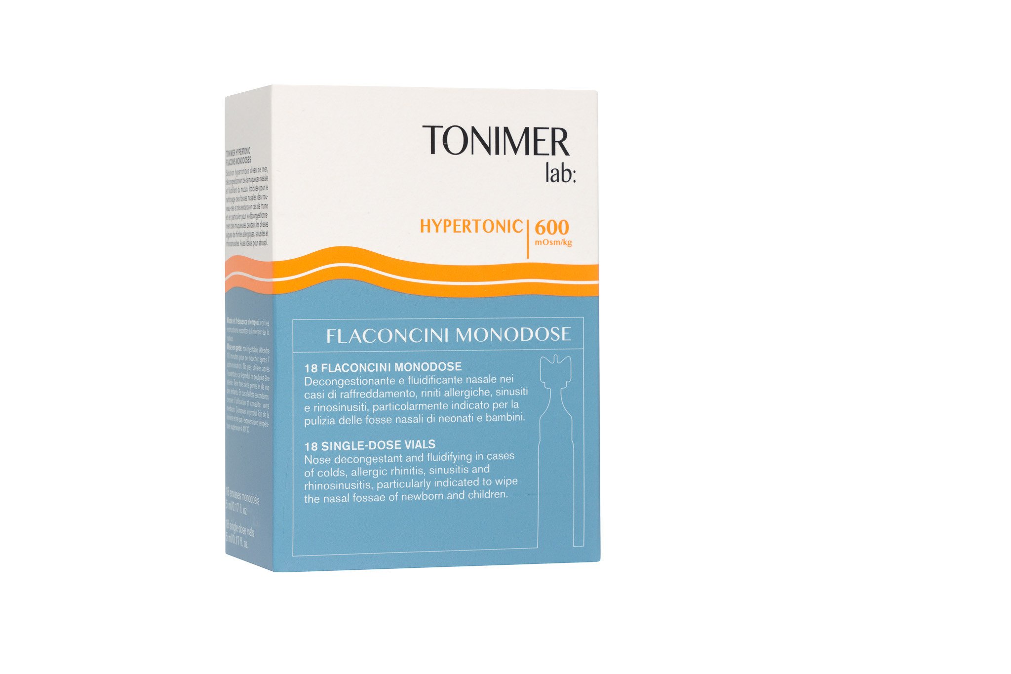 Tonimer Lab Hipertonic solutie 18 flacoane unidoze, 5 ml