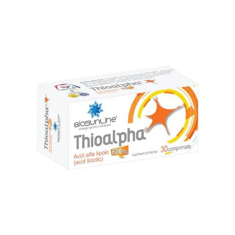 thiossen turbo 600 mg/50 ml pret Thioalpha 600 mg, 30 comprimate, BioSunLine