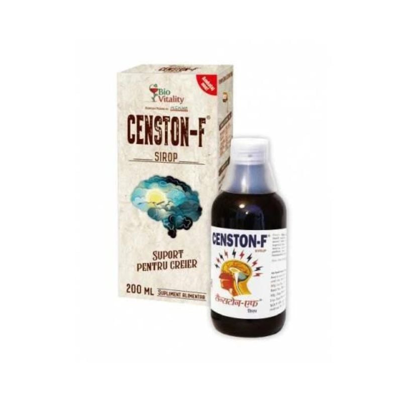 censton f suport optim pentru creier Censton-F Sirop relaxare sistem cerebral, 200 ml, Bio Vitality