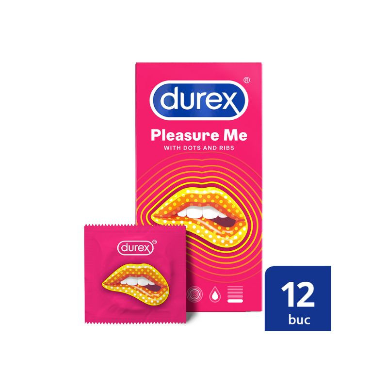 Durex Prezervative Pleasure Me, 12 bucati