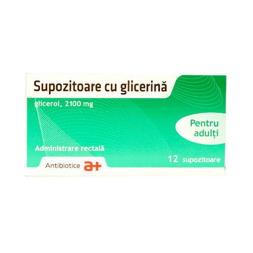 Glicerina adulti, 2 folii x 6 supozitoare