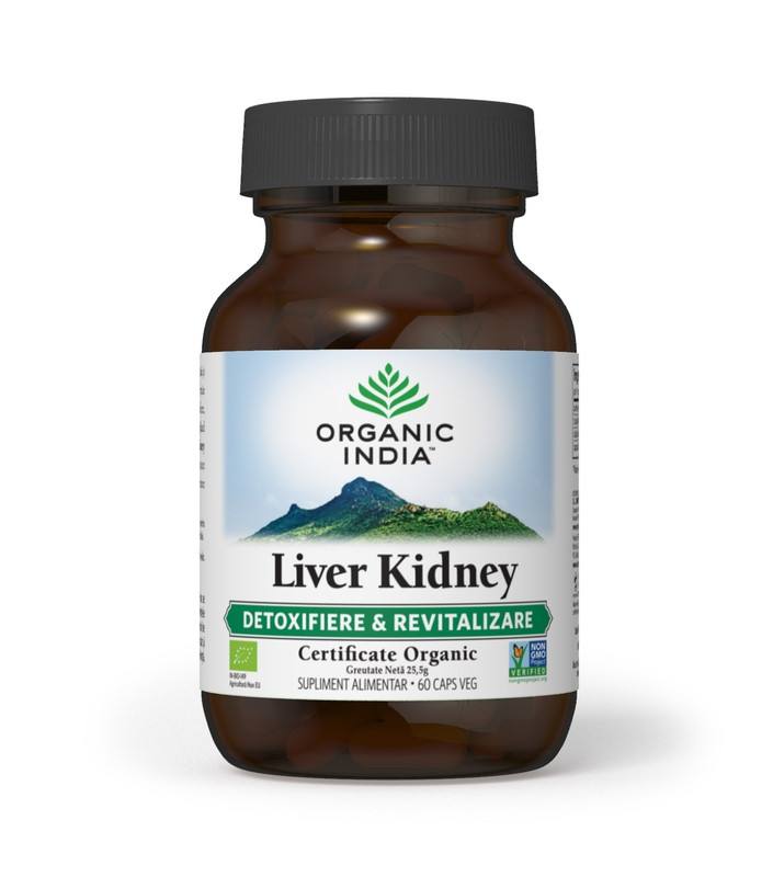 ORGANIC INDIA Liver & Kidney| Detoxifiere Ficat & Revitalizare
