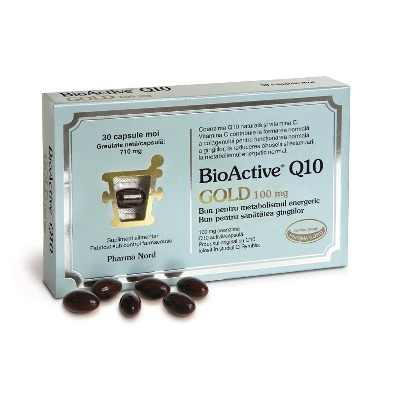 Bio Active Q10 Gold 100 mg, 30 capsule moi, Pharma Nord