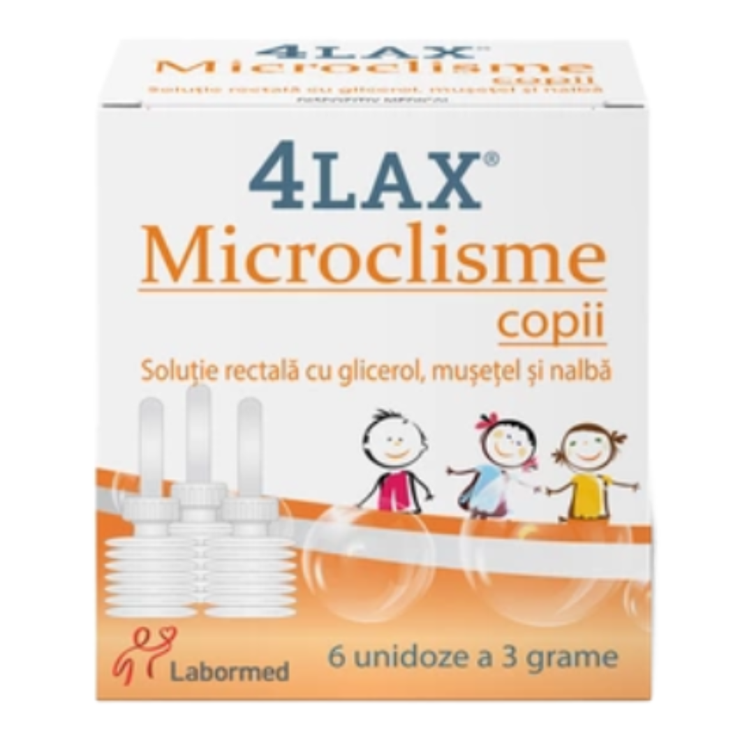 Microclisme copii 4Lax, 6 unidoze, Labormed