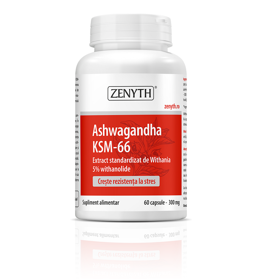 Ashwagandha KSM-66 300 mg, 60 capsule, Zenyth
