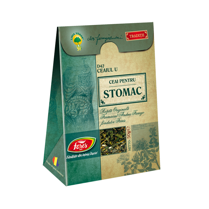 Ceai U, Ceai pentru Stomac, Ret Farago, 50 g, Fares