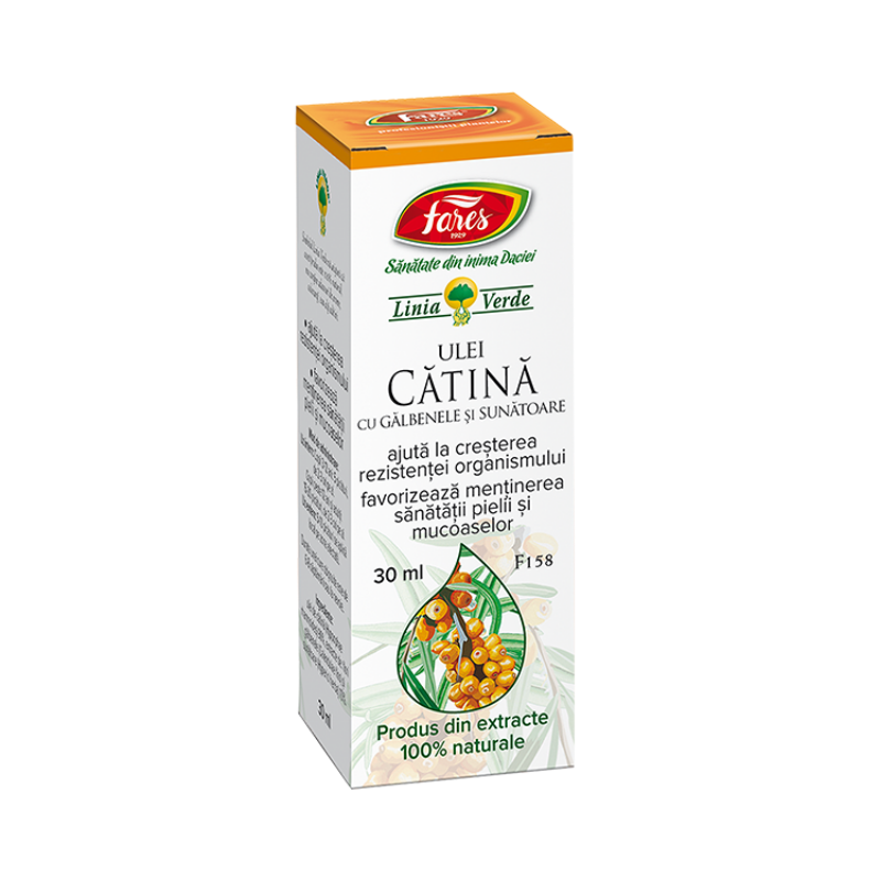 Ulei de galbenele, catina si sunatoare, 30 ml, Fares