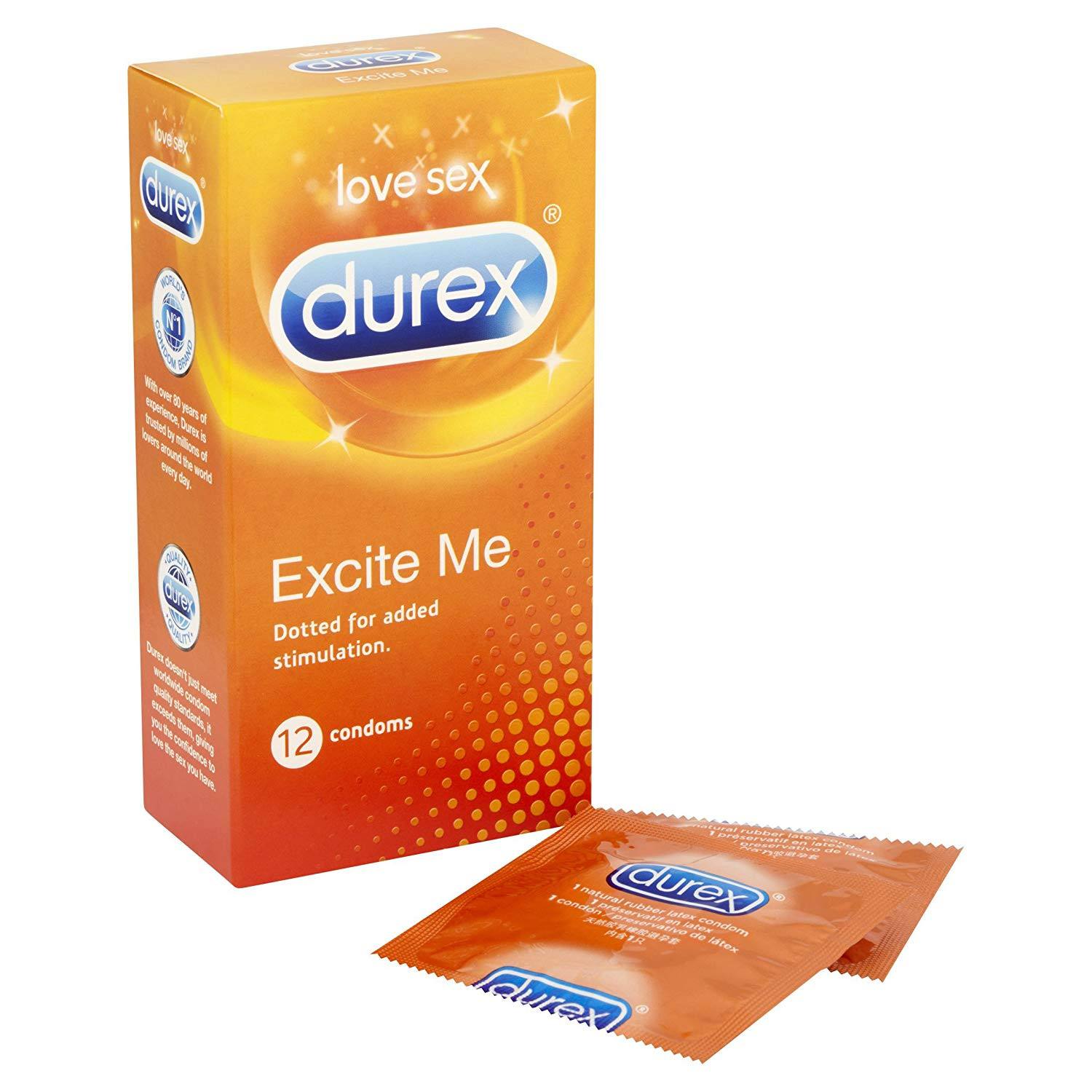 Prezervative Durex Excite Me 12 bucati