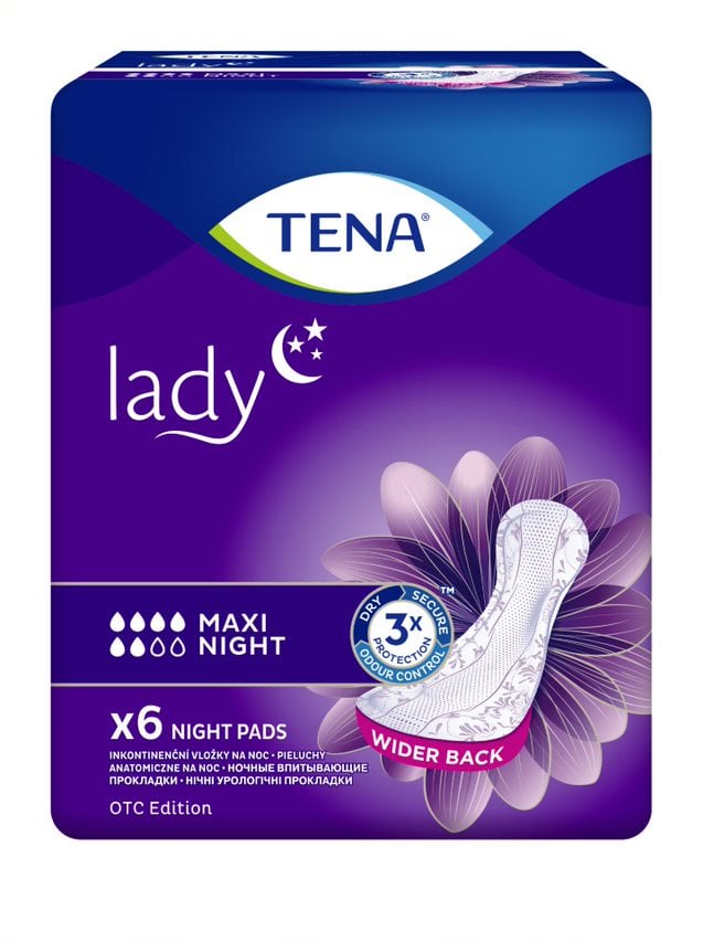 Absorbante pentru incontinenta urinara TENA Lady Maxi Night x 6 buc