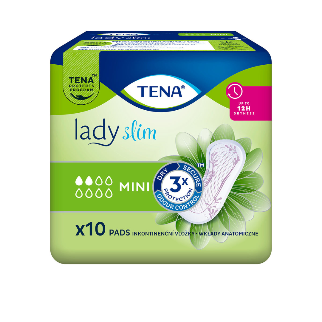 Absorbante pentru incontinenta urinara TENA Lady Slim Mini, 10 bucati