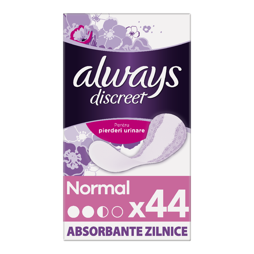 Always Discreet Liners Normal, 44 bucati