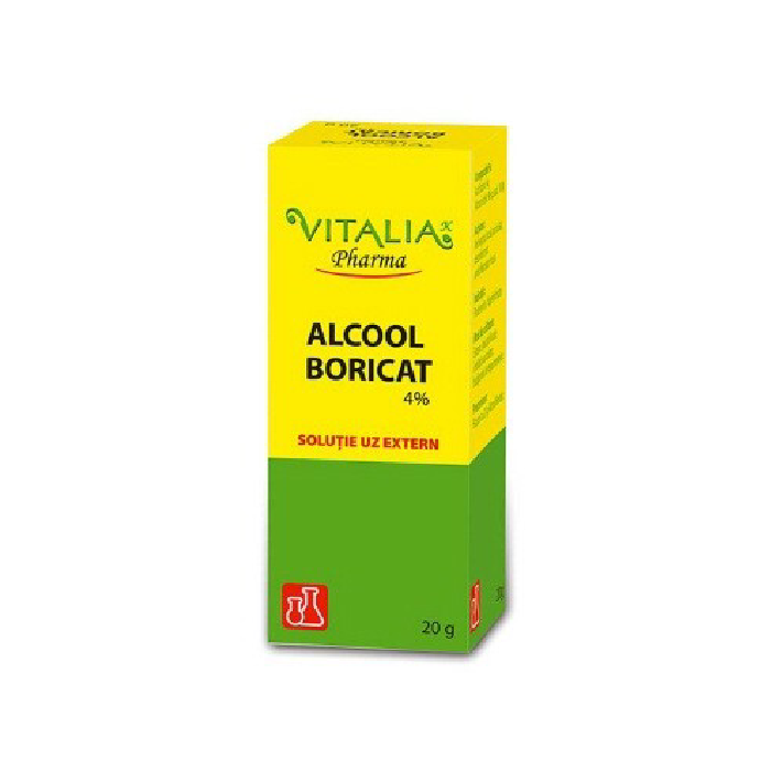 Alcool Boricat, 4%, 20 g, Vitalia