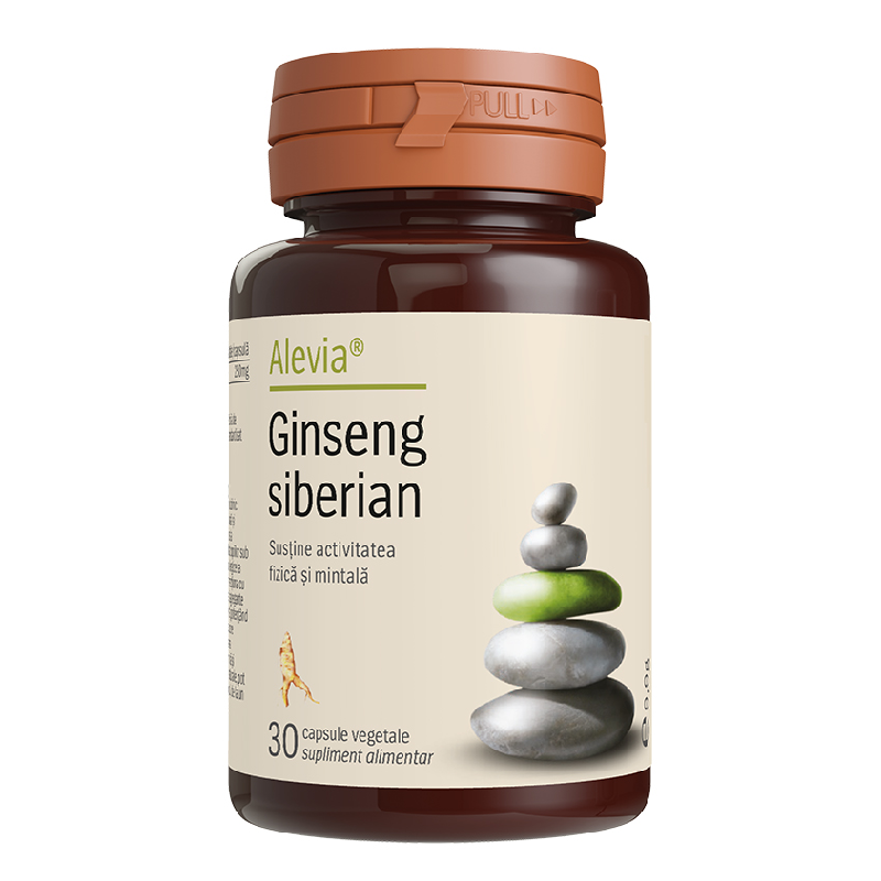 Alevia Ginseng siberian, 30 comprimate, Alevia