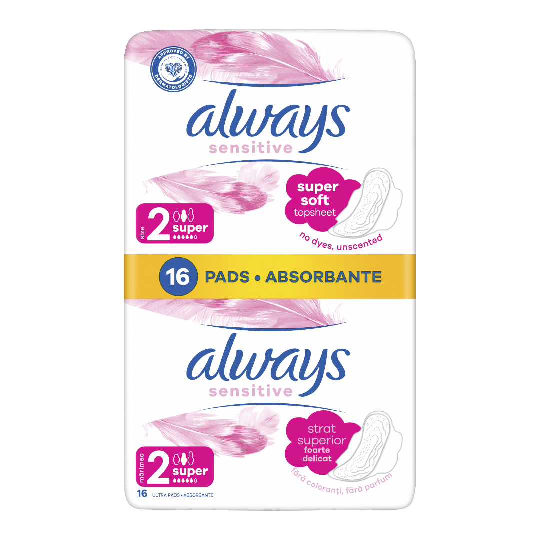 ALWAYS Sensitive Duo pack Ultra Super Plus, 16 bucati