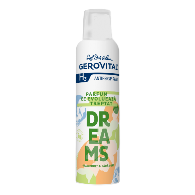 Antiperspirant H3 Dreams, 150 ml, Gerovital