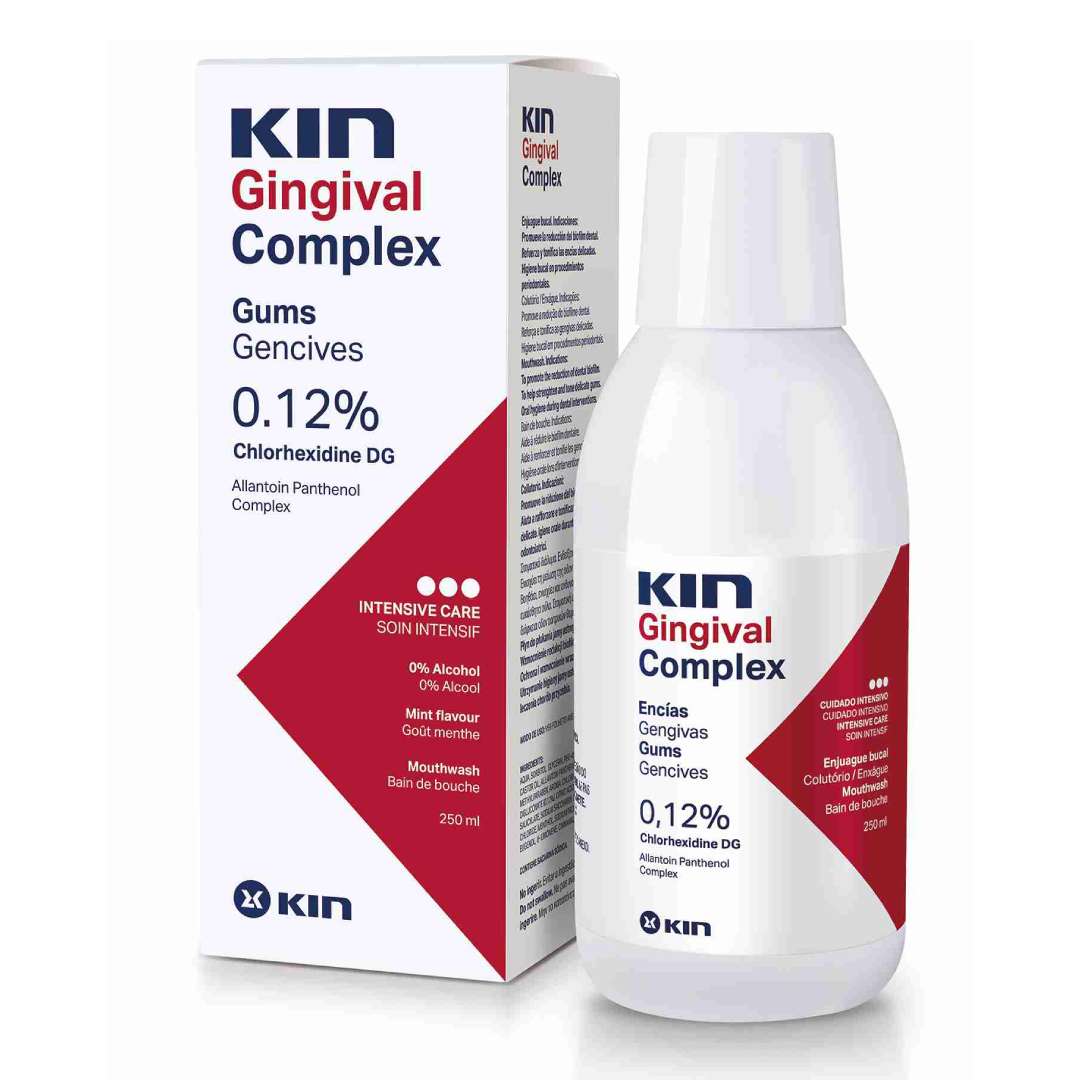 Apa de gura cu clorhexidina Kin Gingival, 250 ml, Kin