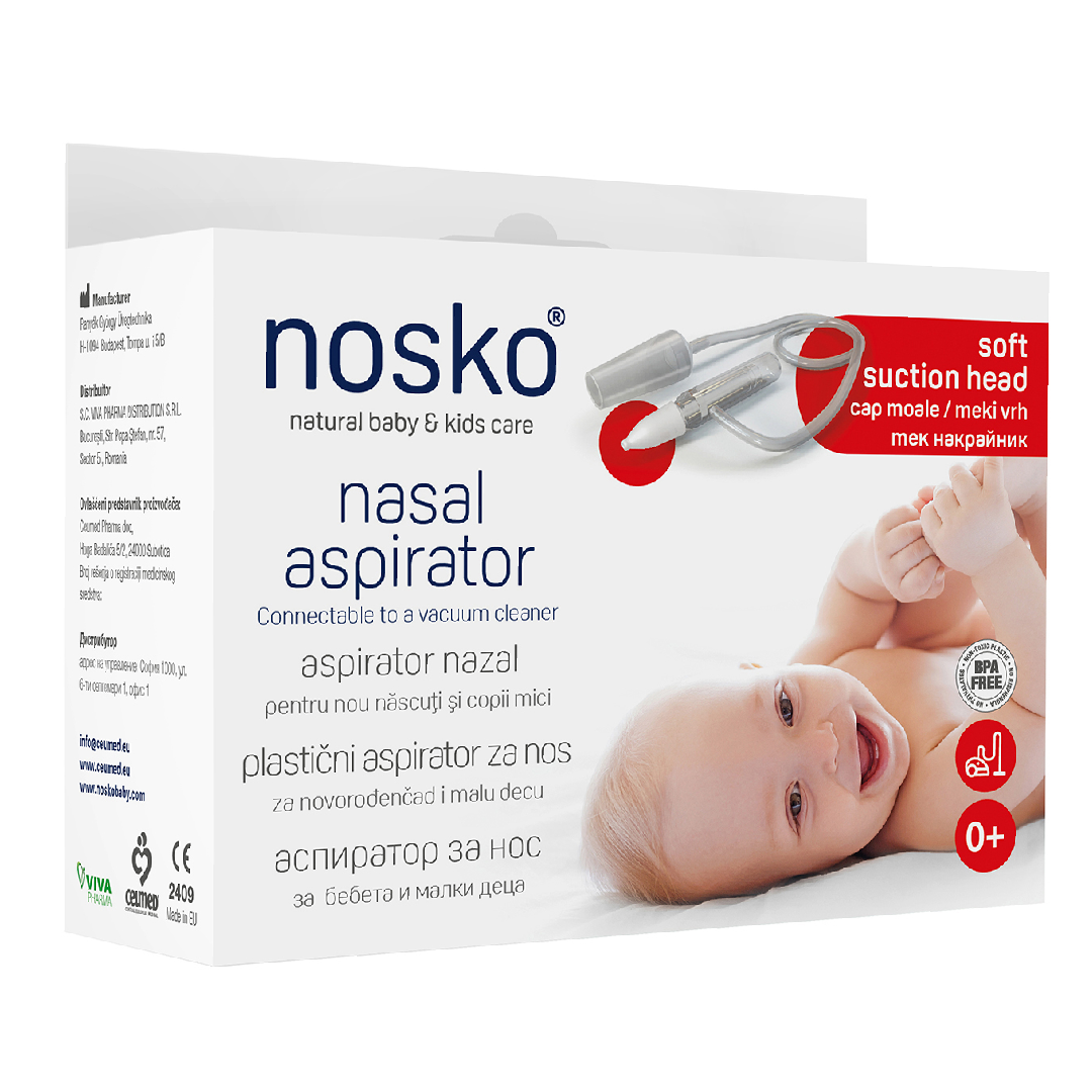 Aspirator cu cap moale 0+luni Soft , Nosko