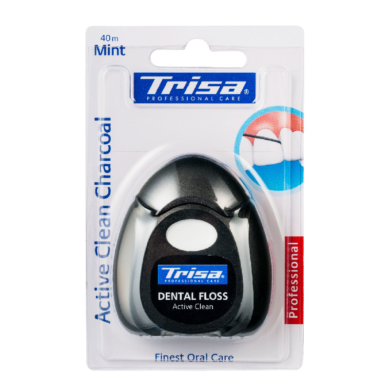 Ata dentara Active Clean Charcoal, 40 m, Trisa