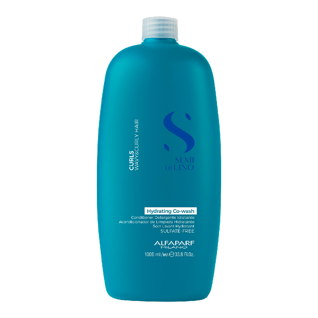 Balsam de curatare pentru definirea buclelor Semi di Lino Curls Hydrating Co-Wash, 1000 ml, Alfaparf