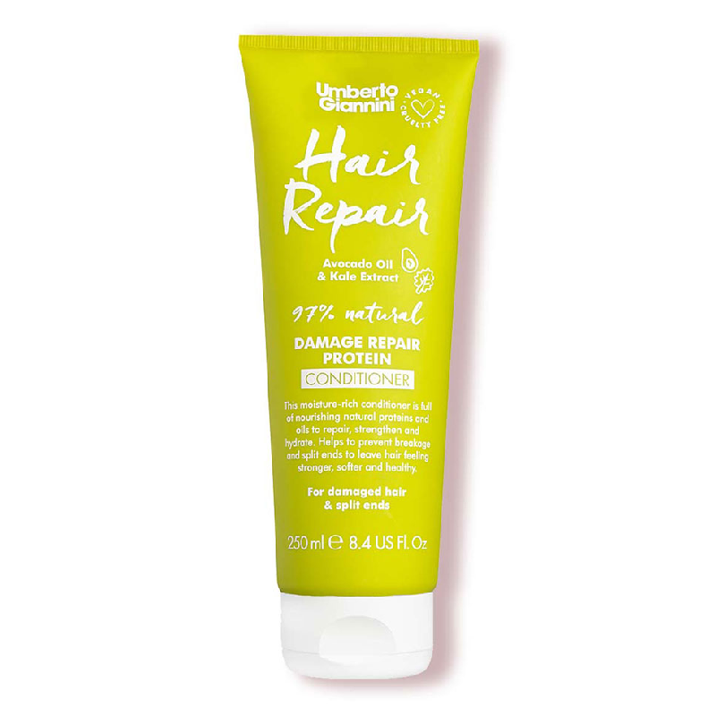 Balsam reparator cu ulei de avocado si extract de kale, Hair Repair, 250 ml, Umberto Giannini