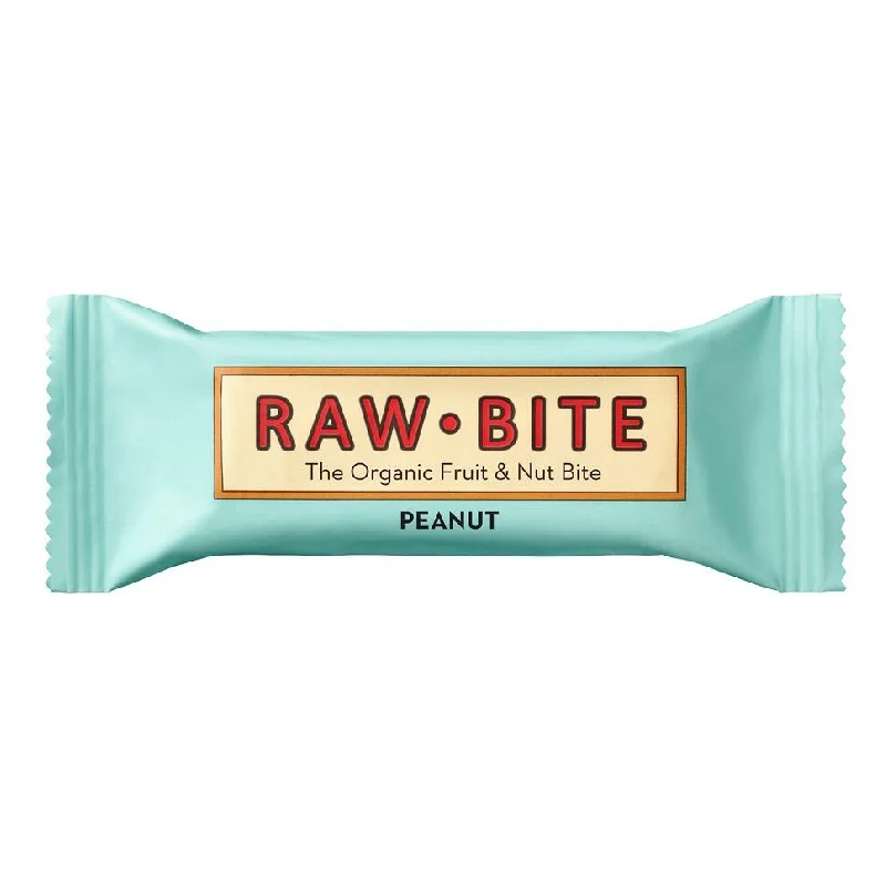 Baton fara gluten, peanut bio, 50 g, Raw Bit