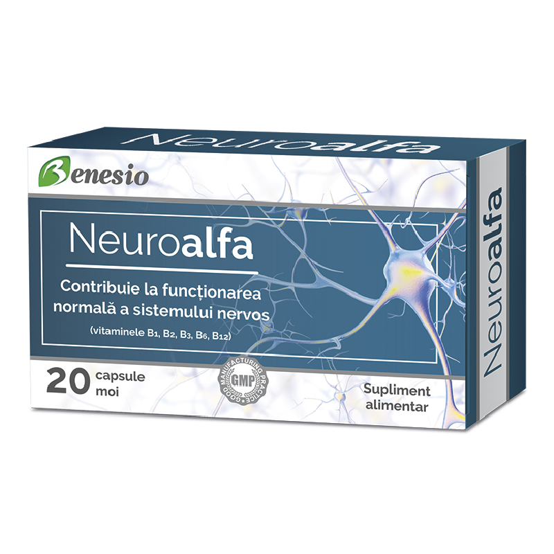 Neuroalfa, 20 capsule moi, Benesio