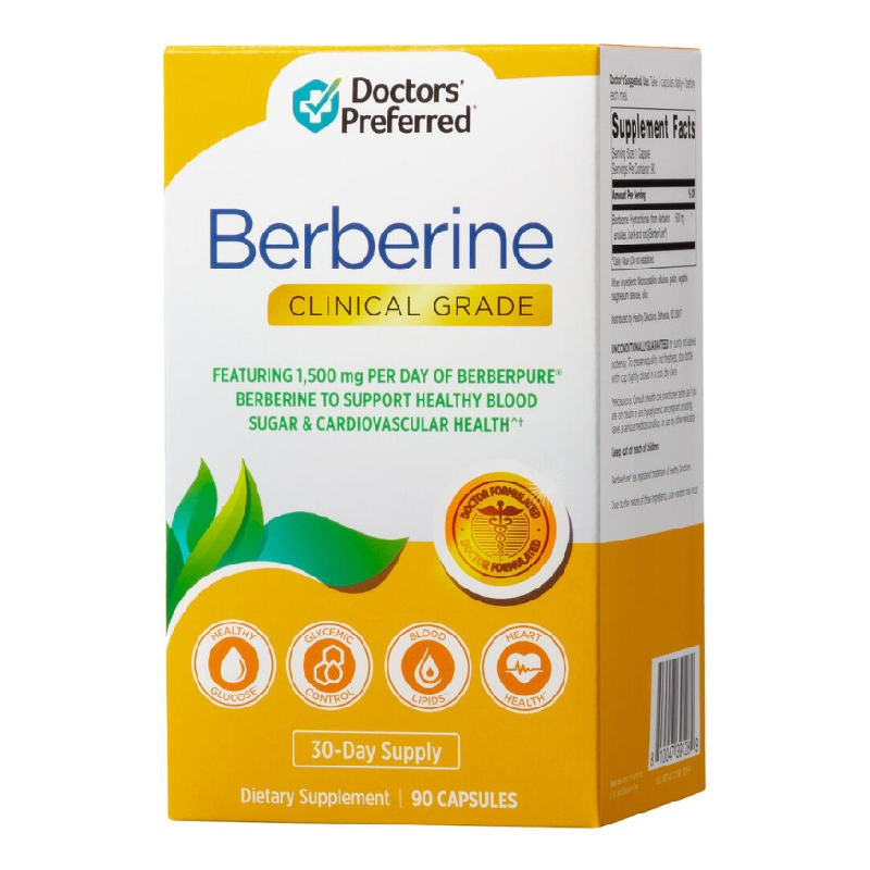 Berberina Doctors’ Preferred, 500 mg, 90 capsule, GNC