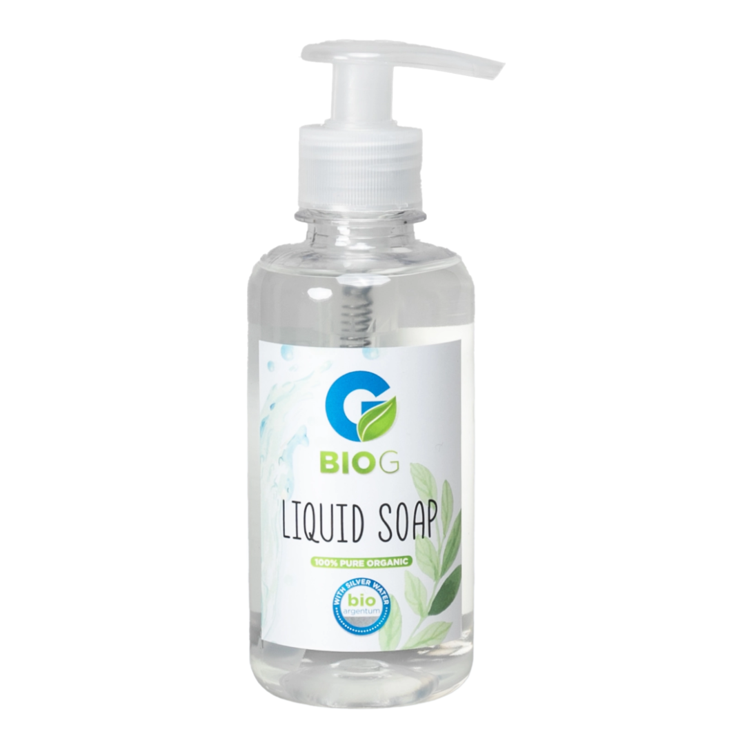 Sapun lichid organic cu apa cu argint BABY, 250 ml, BIO G 