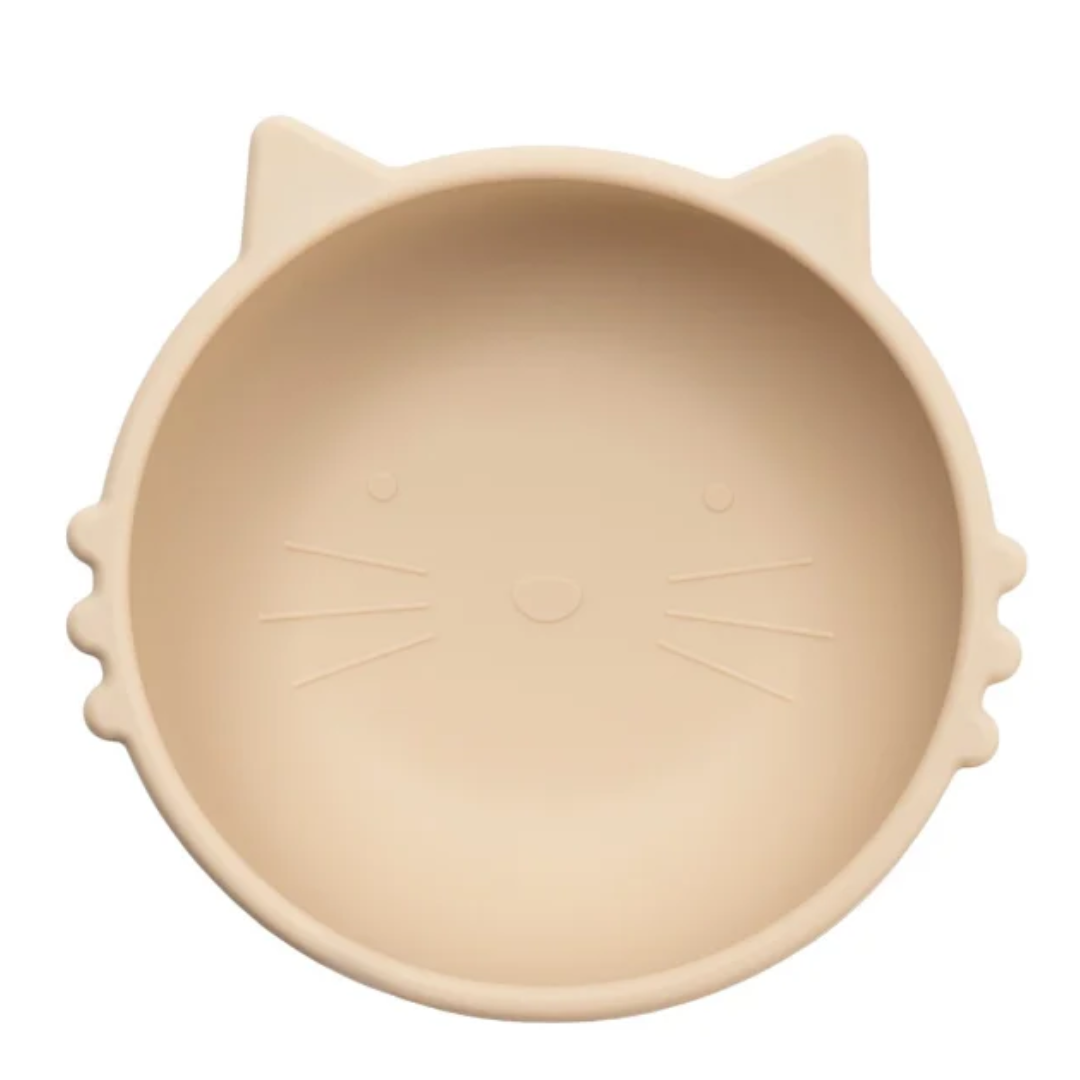 Bol din silicon Kitty I, 6 luni+, Bubble Beige, Appekids