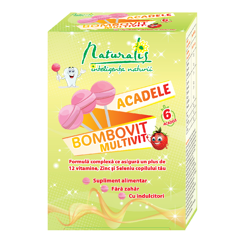 Acadea Bombovit Multi, 6g, 6 acadele, Naturalis