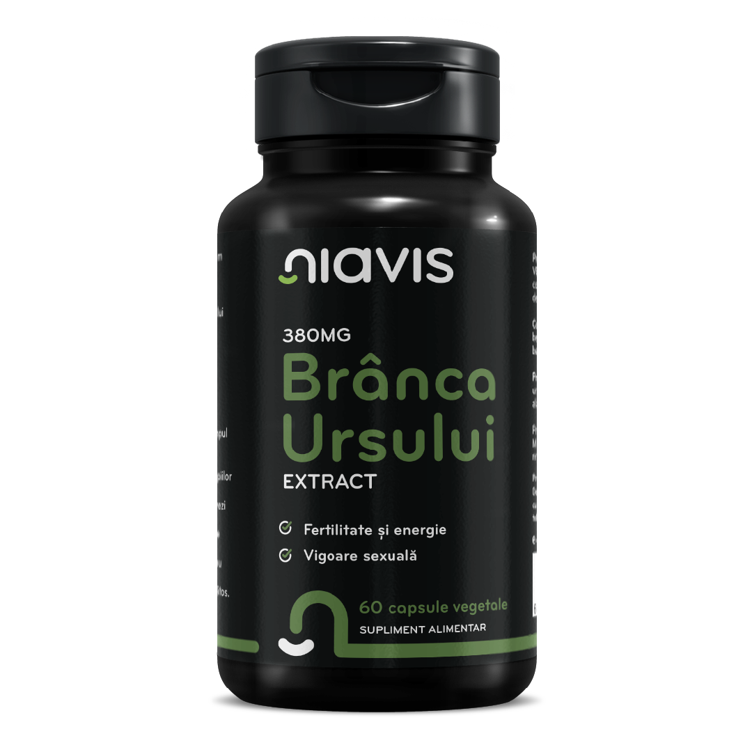 Branca Ursului Extract, 380 mg, 60 capsule, Niavis