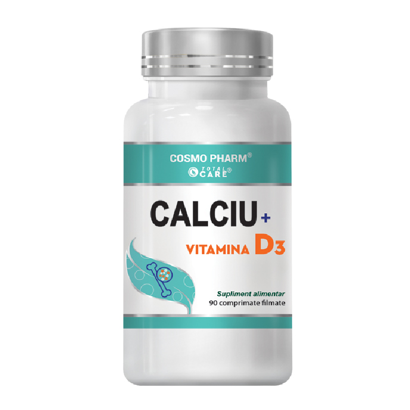 Calciu+Vitamina D3, 30 tablete, Cosmo Pharm