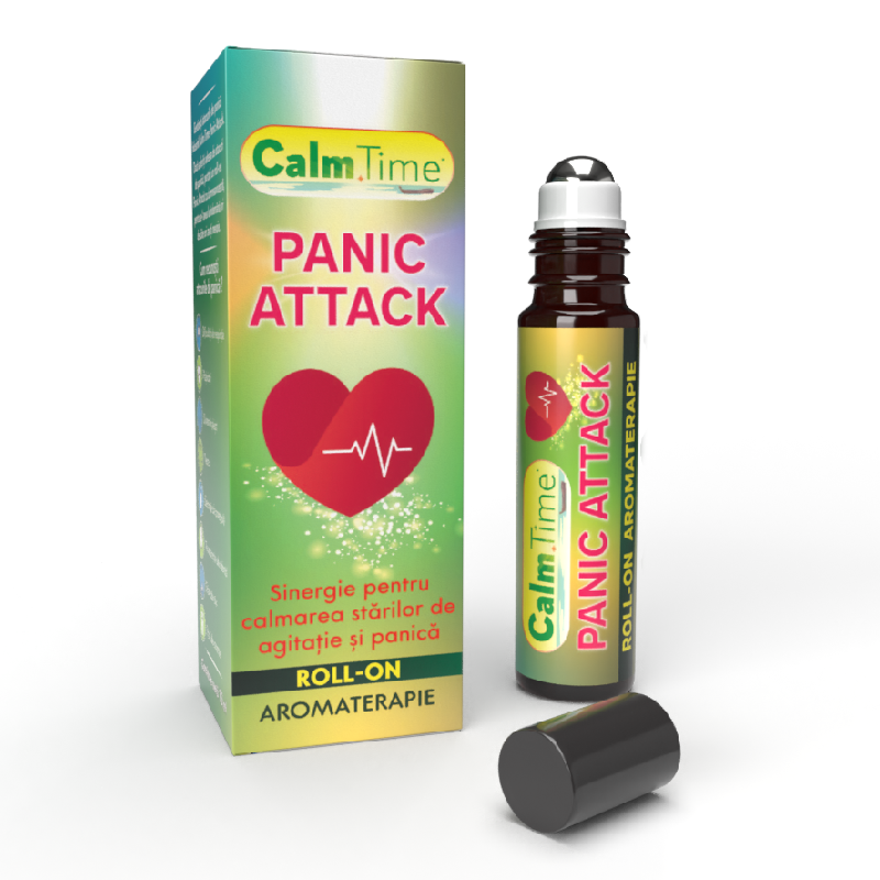 CalmTime Panic Attack roll-on, 10 ml, uz aromaterapie, Justin Pharma