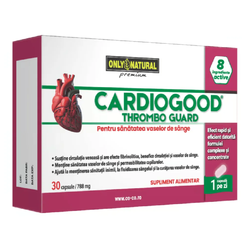 CardioGood ThromboGuard, 30 capsule, Only Natural