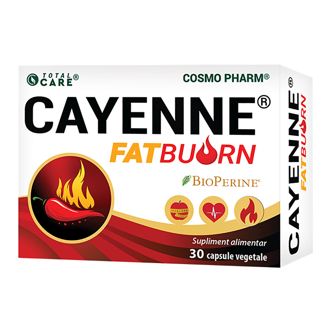 Cayenne Fatburn, 30 capsule vegetale, Cosmo Pharm