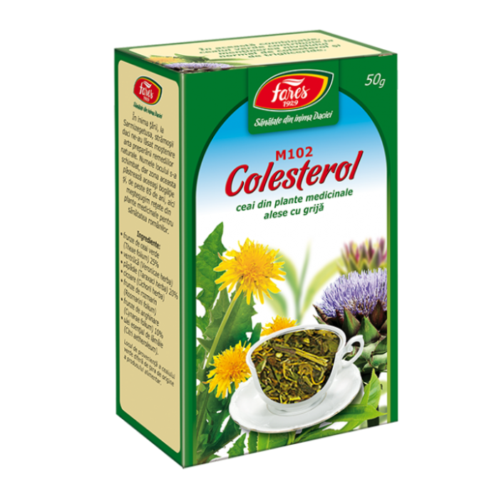 Ceai Colesterol M102, 50 g, Fares