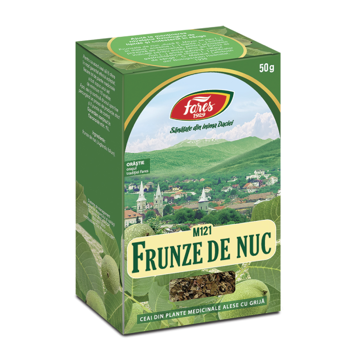 Ceai de frunze de nuc, 50g, Fares