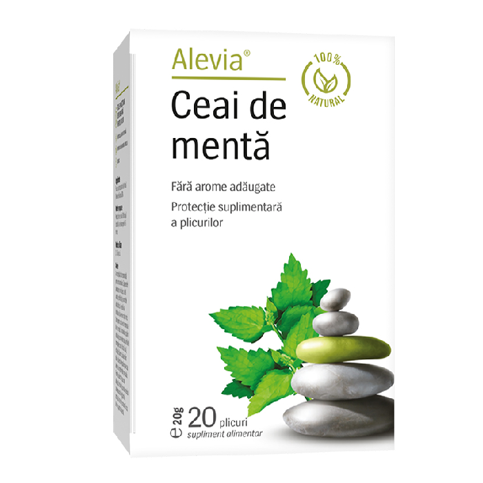 Ceai de menta, 20 plicuri, Alevia