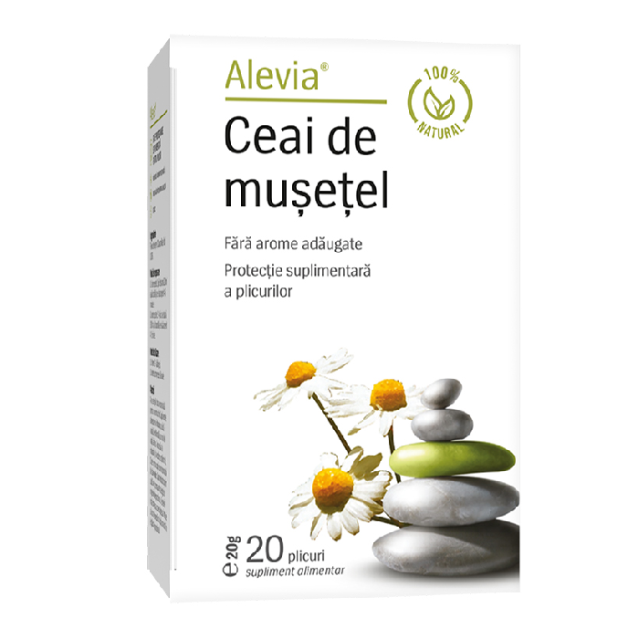 Ceai de musetel, 20 plicuri, Alevia