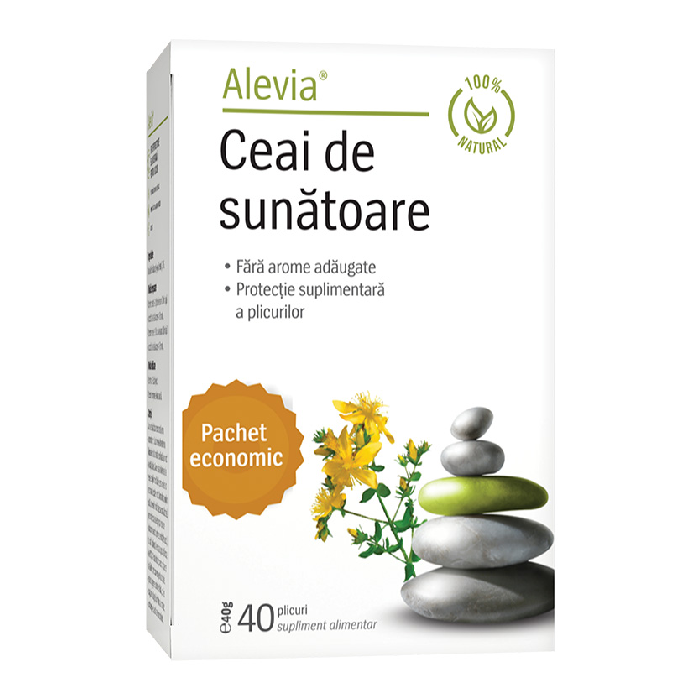 Ceai de sunatoare, 40 plicuri, Alevia