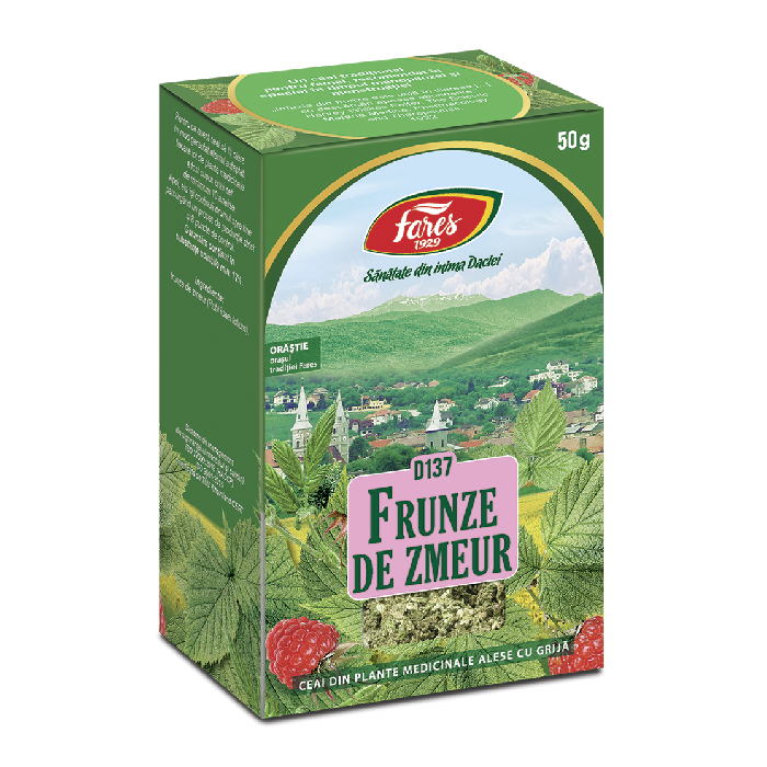 Ceai frunze de Zmeur D137, 50 g, Fares