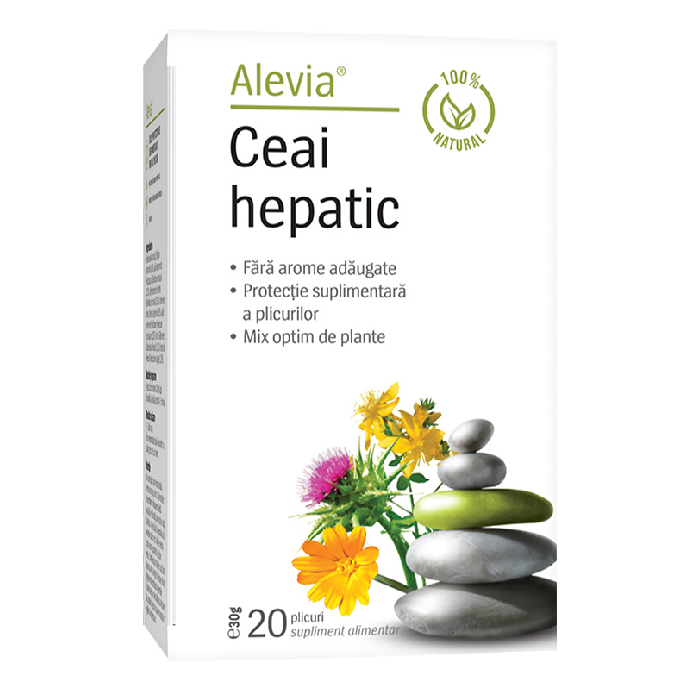 Ceai hepatic, 20 plicuri, Alevia