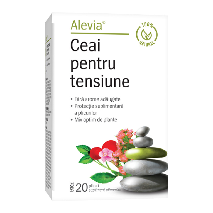 Ceai pentru Tensiune, 20 plicuri, Alevia