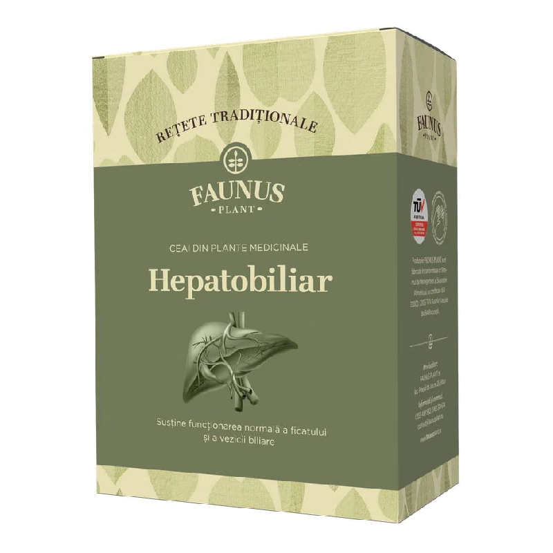 Ceai Retete Traditionale Hepatobiliar, 180 g, Faunus Plant