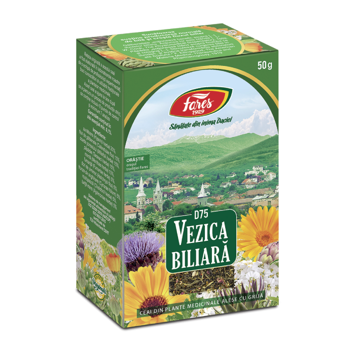 Ceai Vezica biliara, 50g, Fares