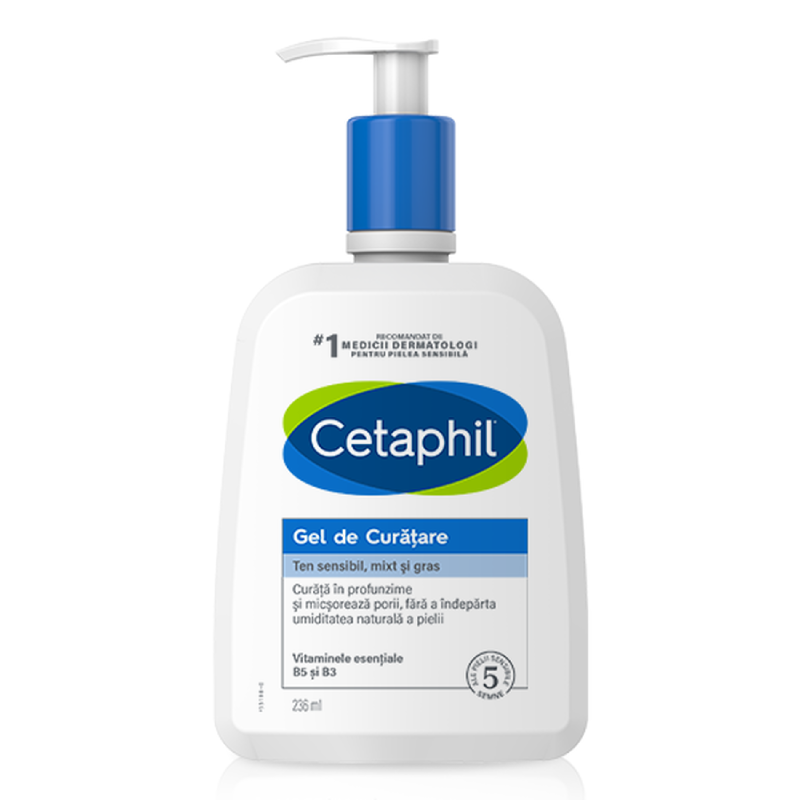 Gel de curatare pentru ten normal-gras, 236 ml, Cetaphil