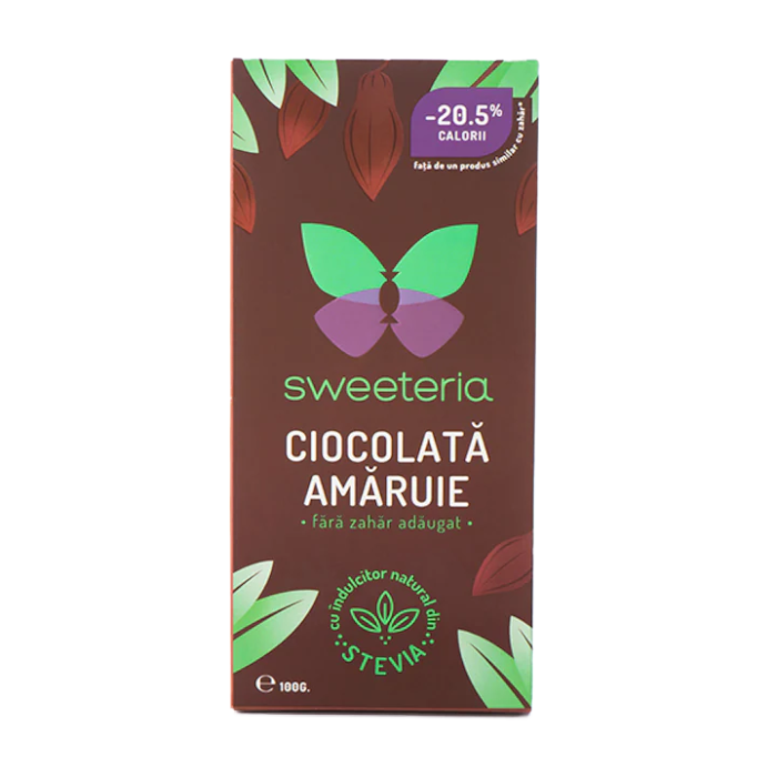 Ciocolata amaruie 70% cacao 100g, Sweeteria