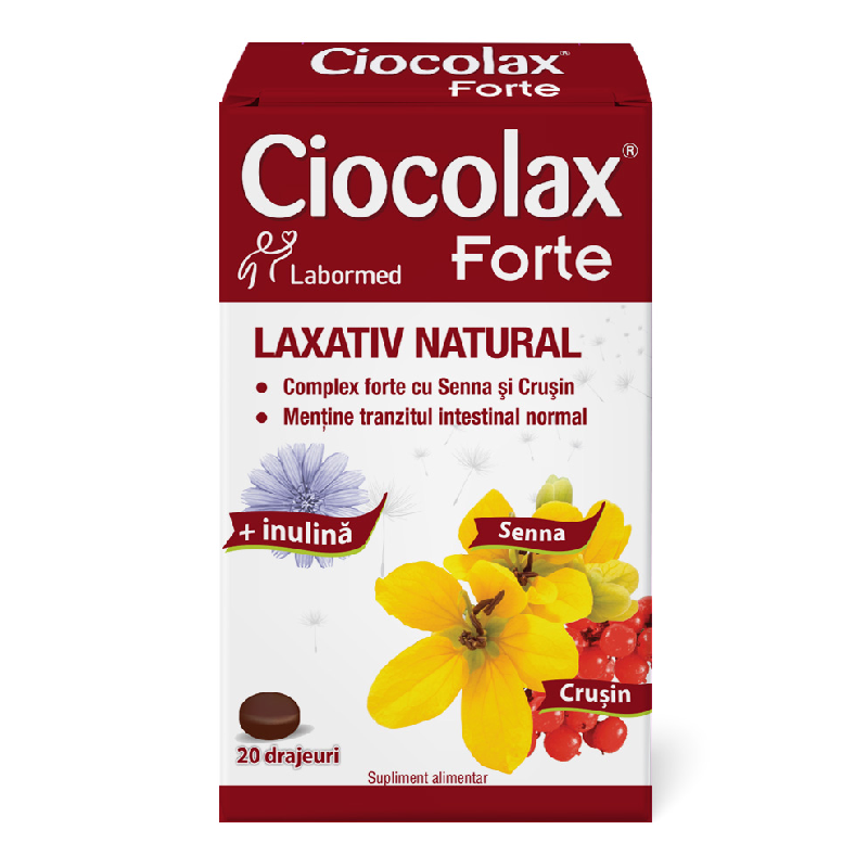 Ciocolax Forte, 20 drajeuri, Labormed