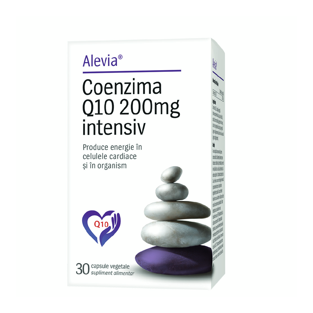 Coenzima Q10 Intensiv 200mg, 30 comprimate, Alevia